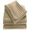 4 Piece Embossed Striped Bed Sheet Collection Ultra Soft Microfiber 800
